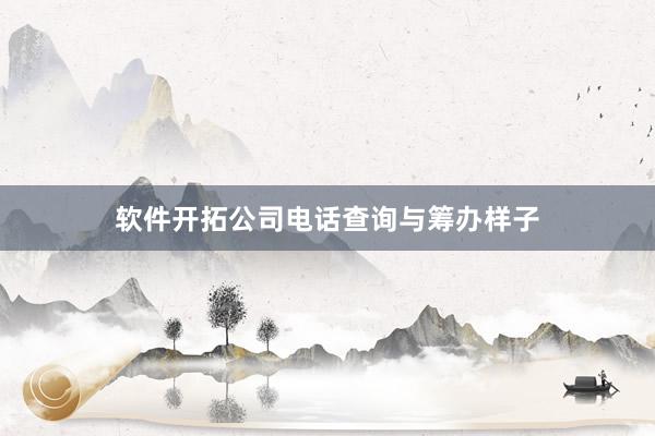 软件开拓公司电话查询与筹办样子