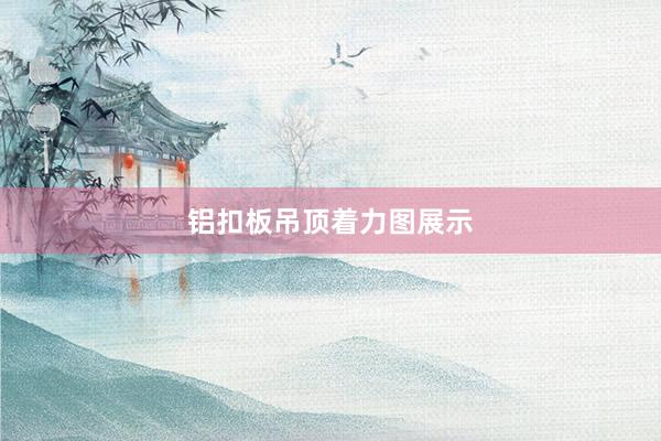铝扣板吊顶着力图展示