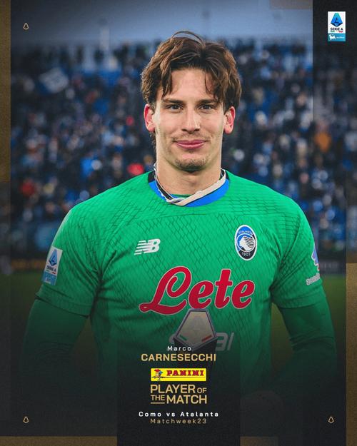 第97分钟扑点！卡尔内塞基当选亚特兰大vs科莫全场最佳球员插图